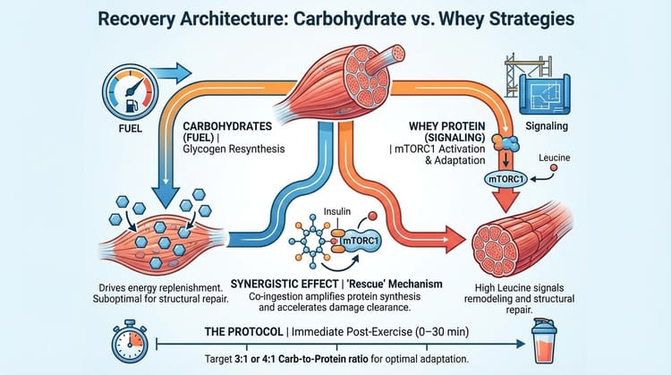Entry #005: Comparing whey protein and carbohydrate-based recovery strategies after endurance exercise