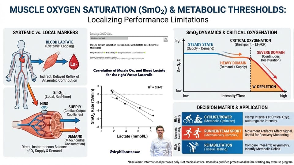 OpenLab #001:  Real-time muscle oxygen measurements correlate well with blood lactate - Dr. Phil Batterson